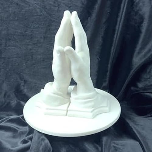 Miniatura 2 de S33 Estatua Rezando Manos Sujetalibros Hecho a Mármol Mármol Mormón One Moment In Time LDS CTR