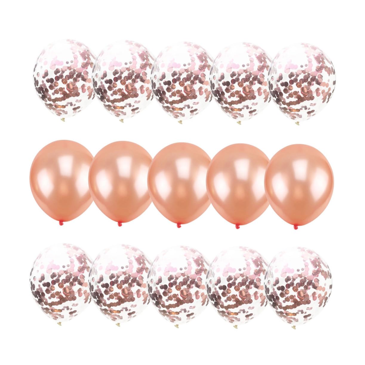 Toyvian 60pezzi Palloncini Trasparenti Con Glitter Oro e Confetti Rosa Per Feste Compleanni e Proposte Romantiche Decorazioni Per Matrimoni e Celebrazioni Speciali