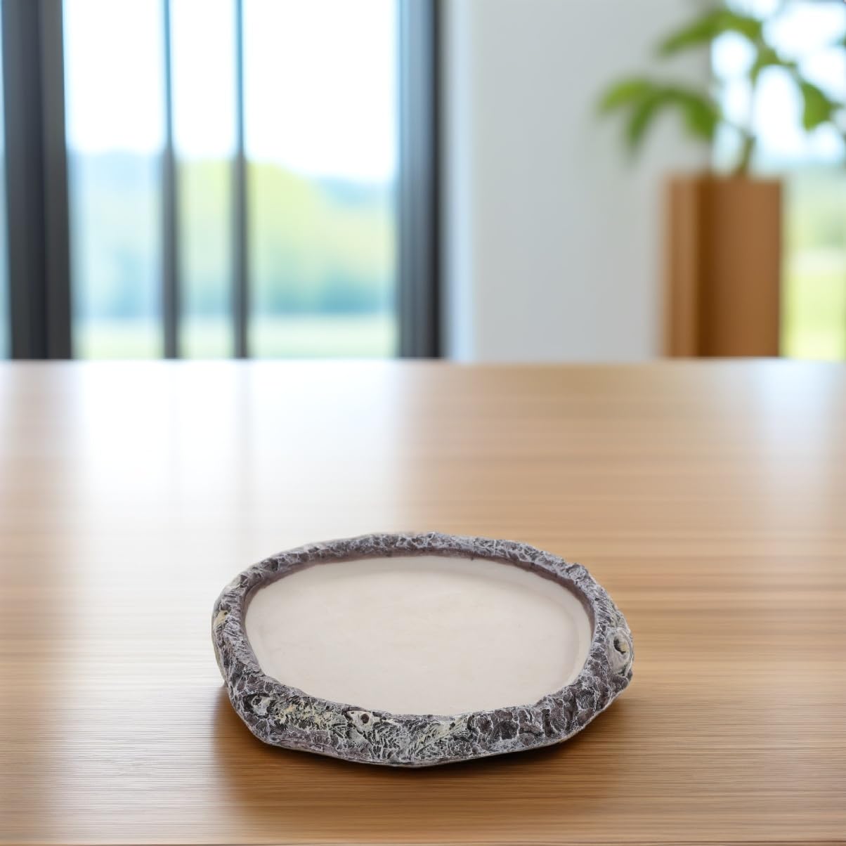 Abaodam Reptile Water Basin Multi Functional Food and Water Dish for Gecko and Snake for Reptile Tanks and Feeding for Pets