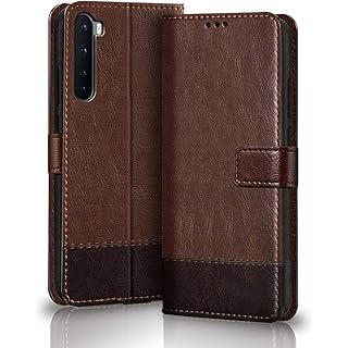 TheGiftKart Dual Color Leather Flip Case for OnePlus Nord 20
