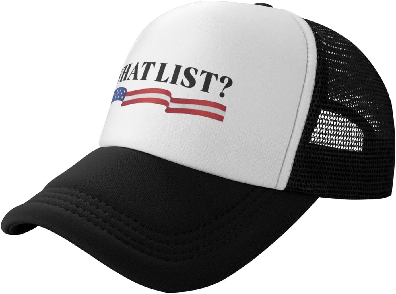 What List Mesh Hat Trucker Baseball Cap