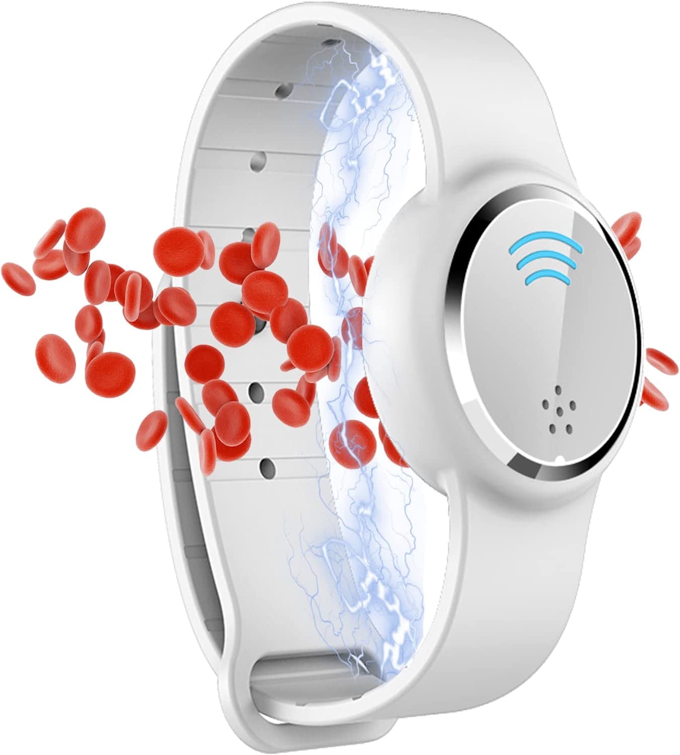 2022 New Lymph Drainage Magnetic Bracelet - Ultrasonic Liquefaction Hand Strap, Magnetic Lymph Detox Bracelet,Lymphatic Drainage Magnetic Bracelets for Men and Women (White)