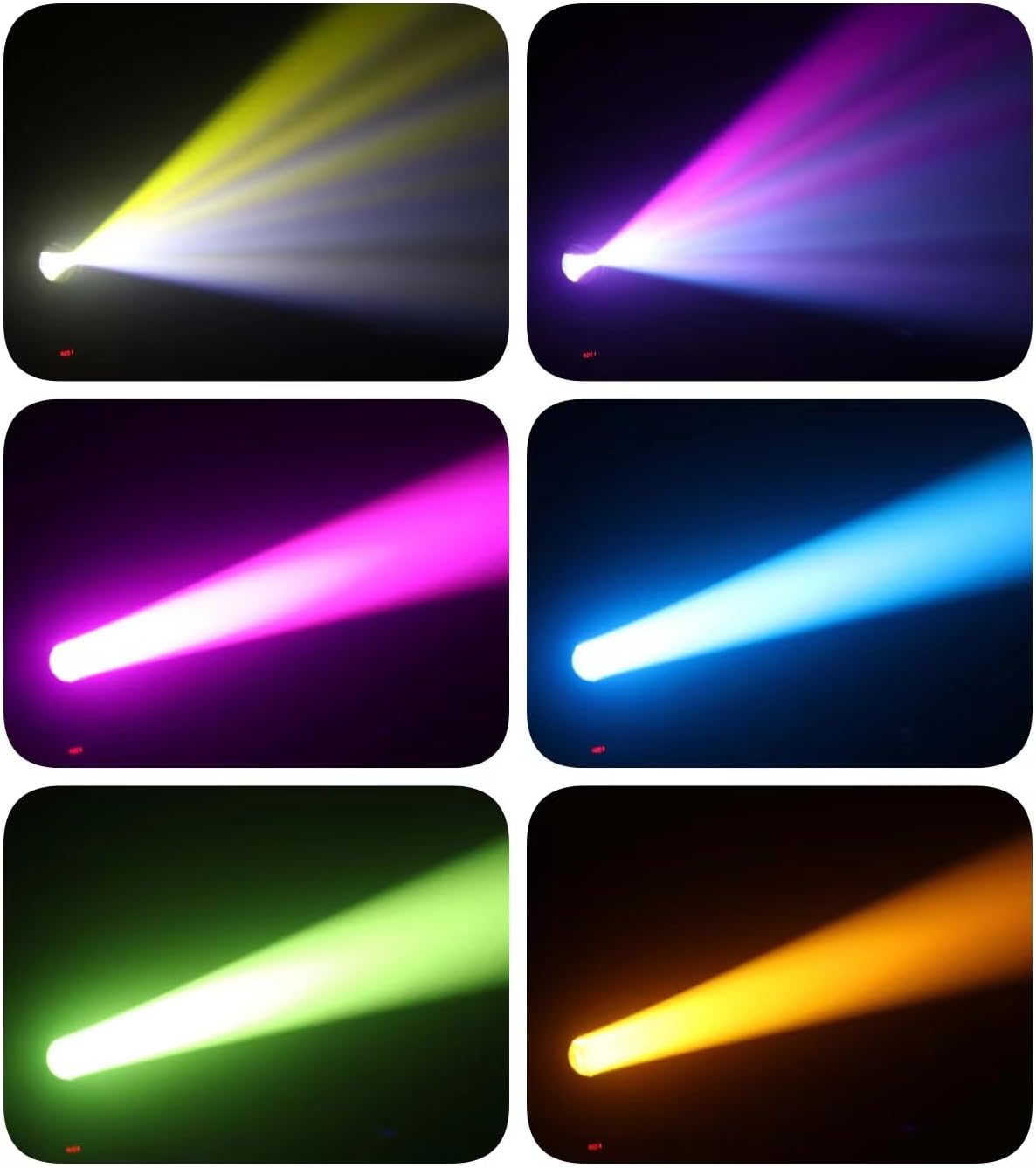 200W Beam Light, LED Stage Light with 12 Patterns Color and 8 Colors. Applicable to Concert Bar Wedding Stage