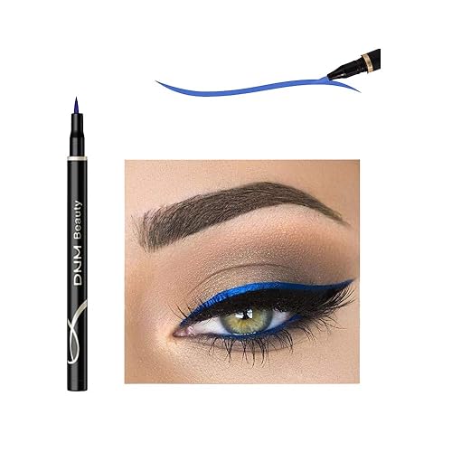 DNM Maquillaje de ojo de gato Impermeable Neon Colorido Liquid Eyeliner Pen Maquillaje Comestics Delineador de ojos Negro de larga duración Lápiz