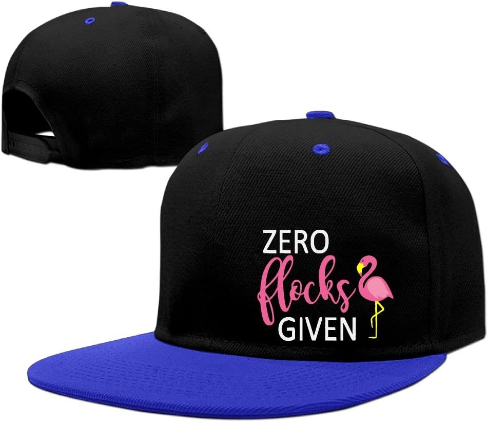 Zero Flocks Given Flamingo Plain Cotton Hip Hop Baseball Cap Adjustable Trucker Hats For Men&women