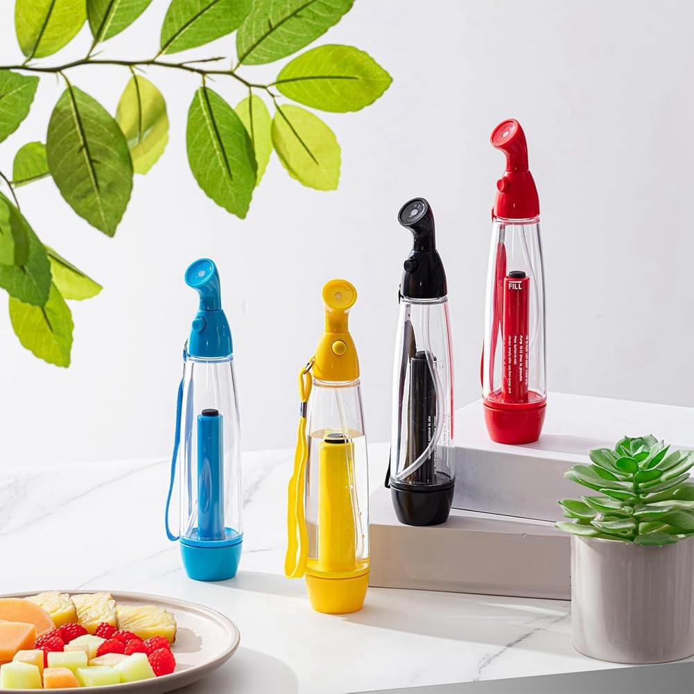 8-teiliges Sommer-Sprühflaschen-Set mit Pumpzerstäuber, leere nachfüllbare Kunststoff-Sprühflaschen