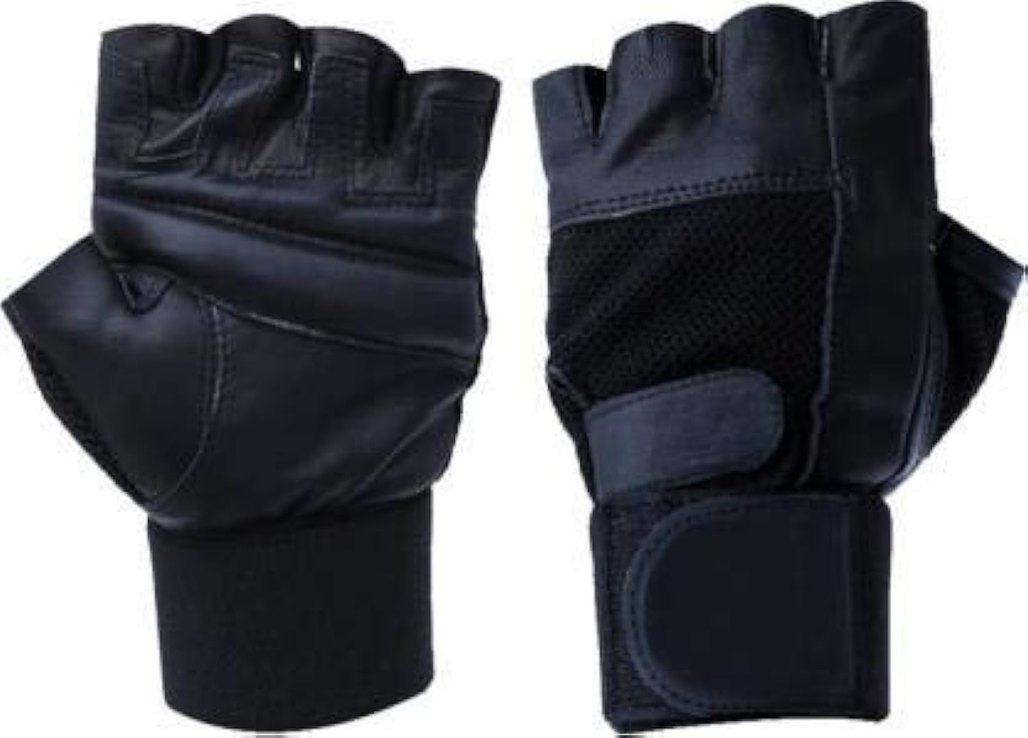 Gmefvr - Gym Lather Gloves 1 Pair | Black for Men and Women Standard Size with Wrist Support Band for Weight Lifting and Exercise (B08NTPRSRN) Amazon Price History, Amazon Price Tracker