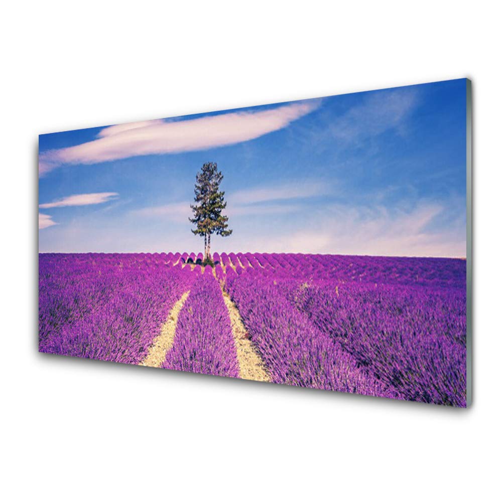 Tableau mural moderne Tulup en verre trempé facile à nettoyer et à poser