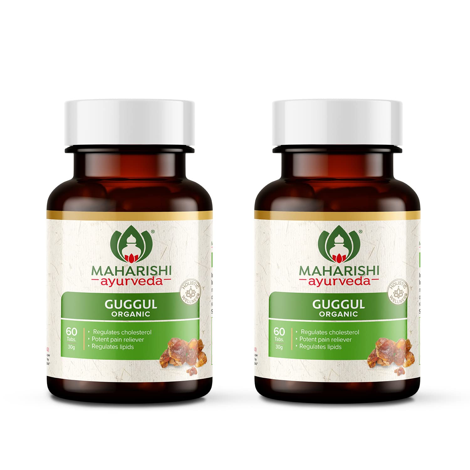 Maharishi Ayurveda Organic Guggul-Tablets | Supports Healthy Cholesterol Levels & Digestion| Joints Detoxification| Weight Management | Antioxidant - 60 Tablets X 2 Pack (120 Tab)-image-29