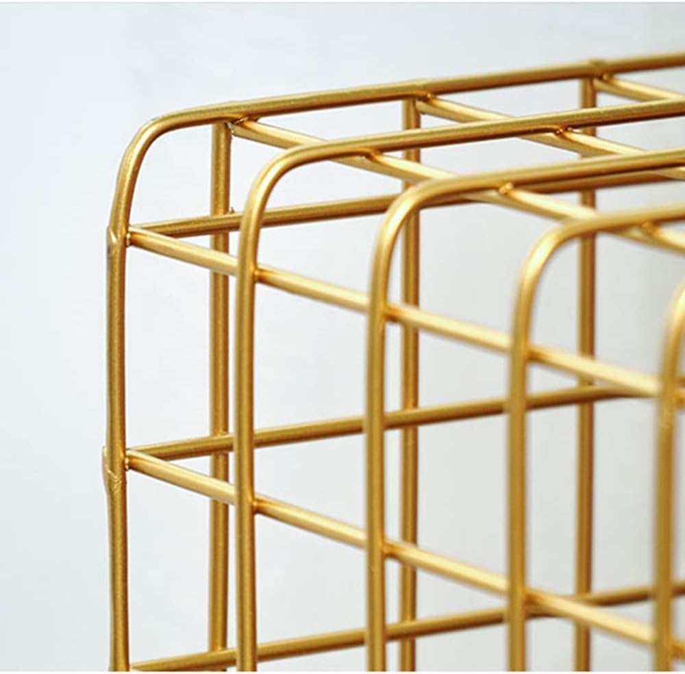 Telephone Table, Sofa Side Table,Telephone Table,Bedroom Bedside Table,2 Layer Storage Shelf,Bookshelf,403258CM(Color:Gold)