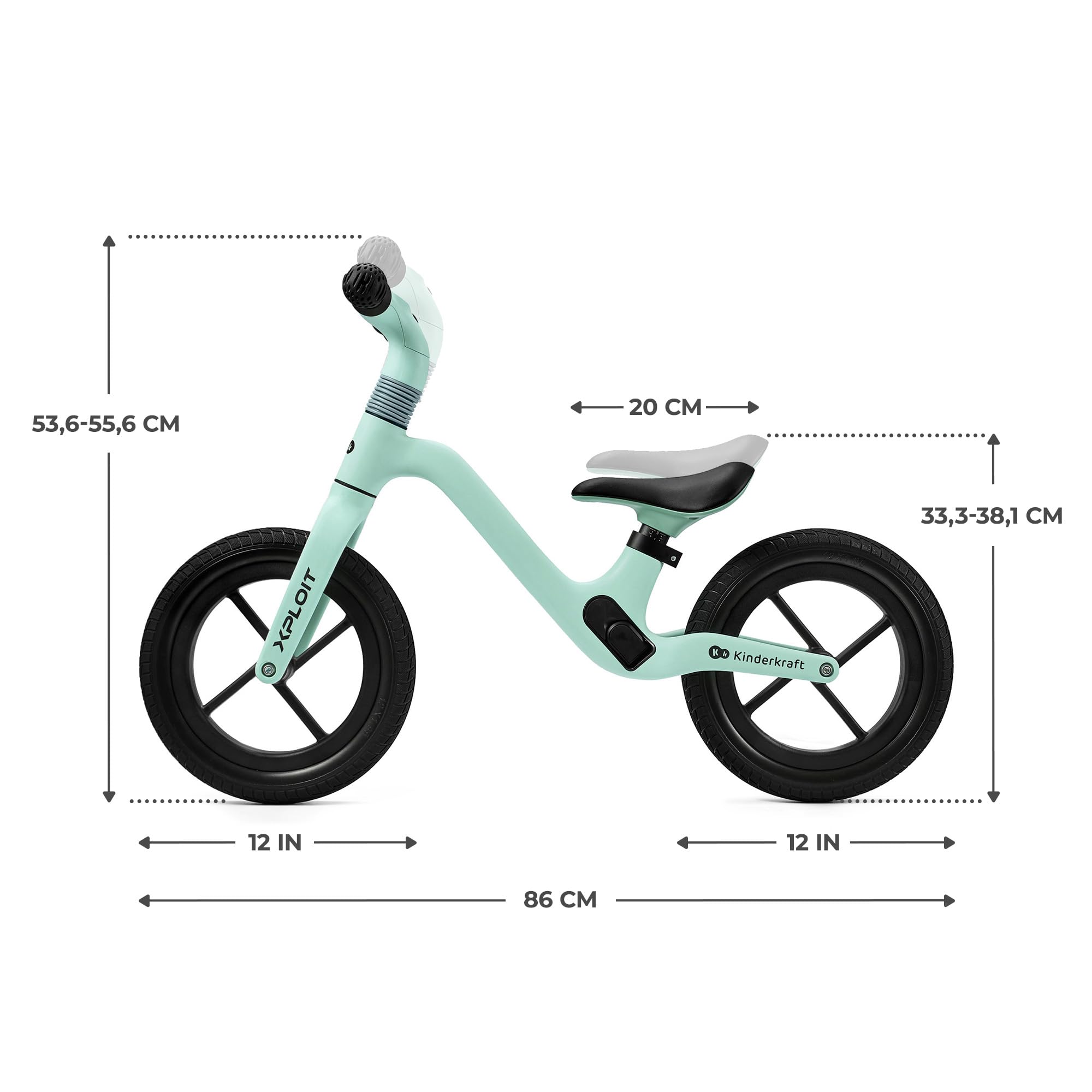 Kinderkraft XPLOIT Bicicletta, Leggero Bici Senza Pedali, fino 2 Anni