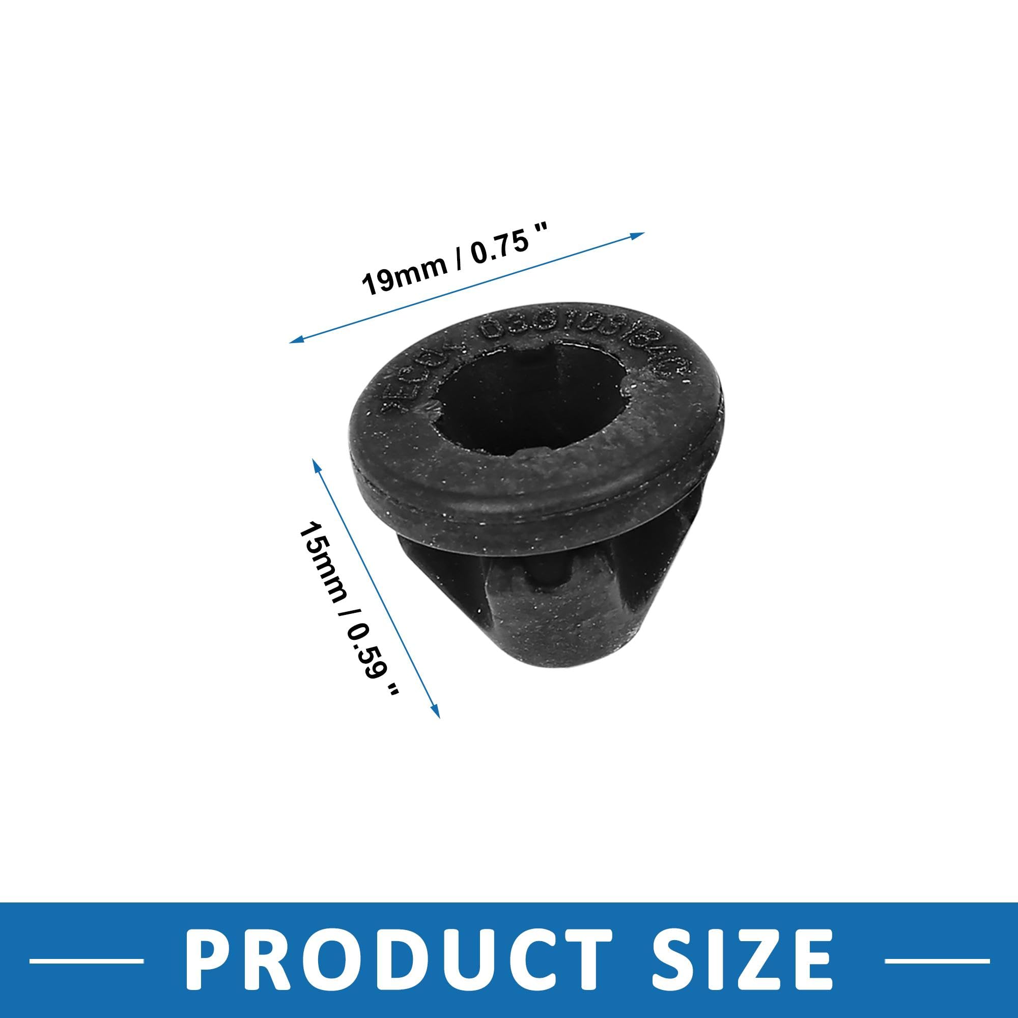 Set Of 6 Rubber Engine Cover Grommets – Fits 2005-2013 VW Jetta (Direct Replacement)