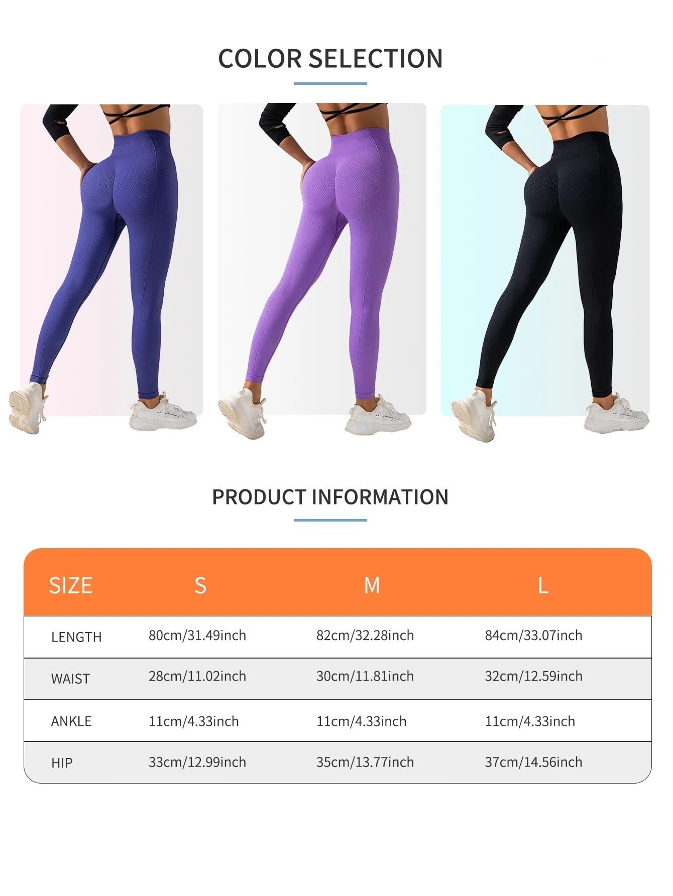 Leggings Donna Pantaloni da Fitness da Donna con Glutei sollevati, Pantaloni Sportivi Elastici Aderenti, Pantaloni da Yoga a Vita Alta(Purple,L)