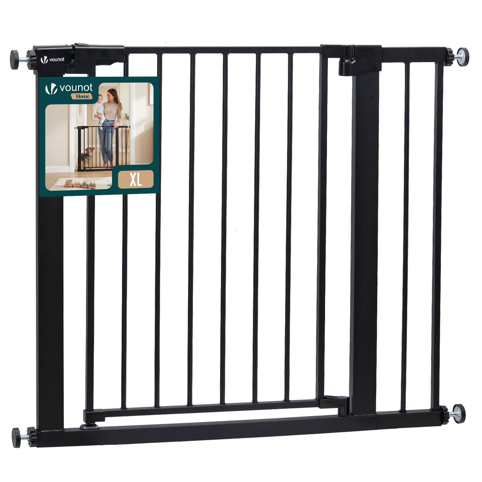 vounot barrière sécurité métal 89-96 cm