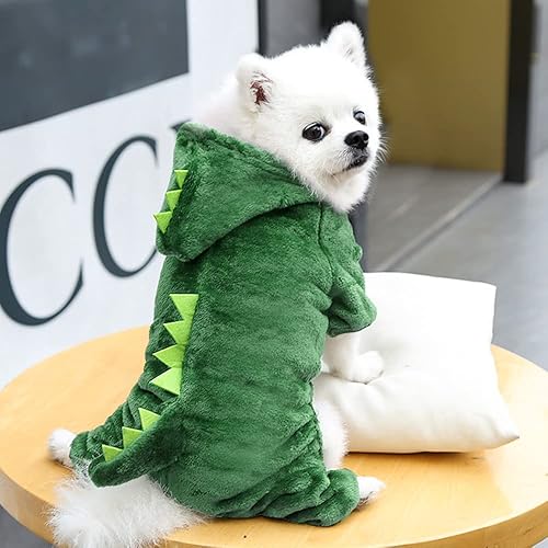 Miniatura 5 de Ropa para perros, disfraz para mascotas pequeñas, disfraz de dinosaurio de Halloween, ropa para perros, trajes divertidos de Apperal (XS)