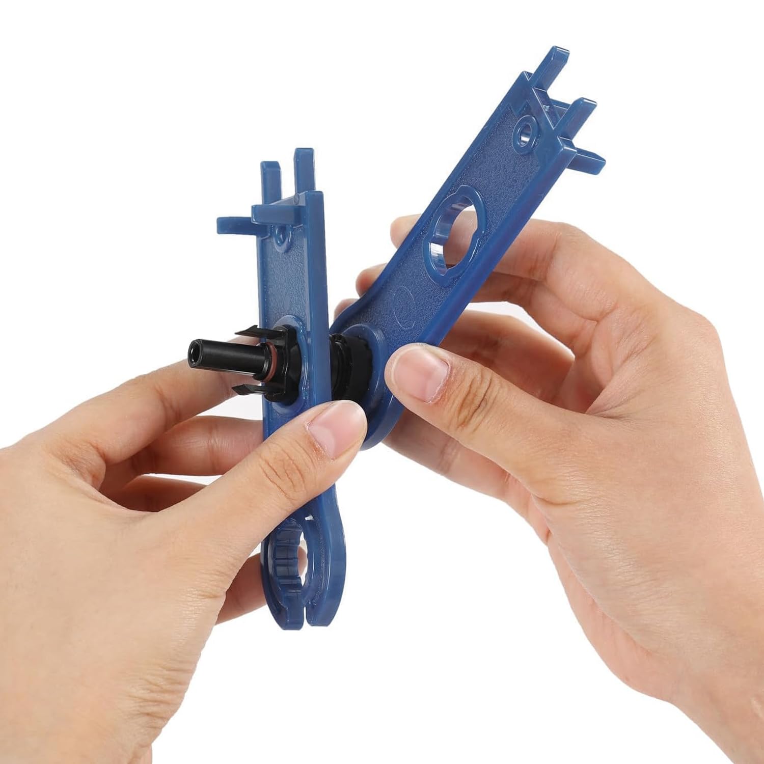 Lot de 10 connecteurs de panneau solaire MC4 moulés 2 en 1 | Compatible avec câble solaire 10 AWG, 10 A, 1000 V CC, étanchéité IP67 | Outils de clé MC4 inclus