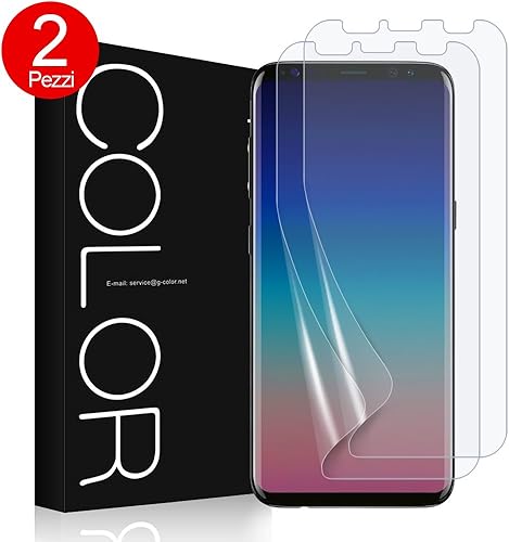 Pellicola Galaxy S9  Pezzi  G-Color Pellicola Trasparente TPU Senza Bolle  Errore Proof  Non Vetro Temperato Pellicola Protettiva per Samsung Galaxy - Garanzia vita 
