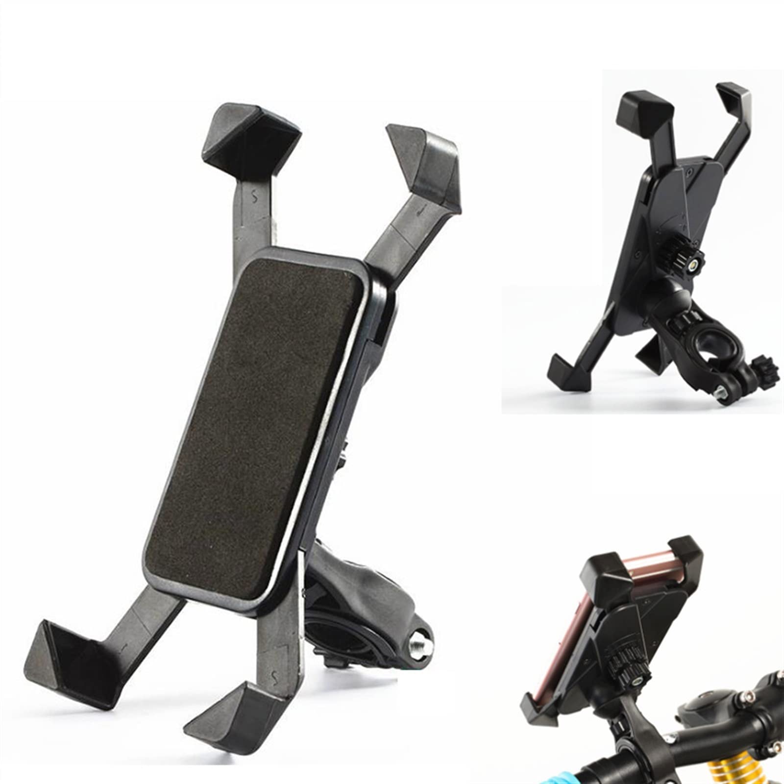 Manubrio Per Moto Da Bicicletta Staffa Di Navigazione Rotazione A 360 ° Supporto Per Telefono Regolabile Supporto Per Staffa GPS Antiurto Parti Di Modifica Staffa navigazione GPS