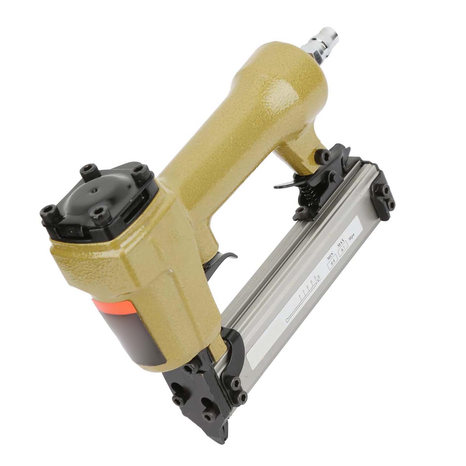 Ausla Chiodatrice Pneumatica Professionale, 10-25 mm, Capacità 100 Chiodi, per Armadietti e Giunzioni in Legno, Utensile ad Aria Compressa per Finiture