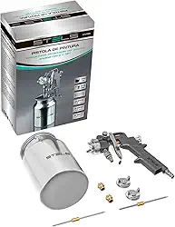 Stels Pistola De Pintura Com Tanque Baixo Alimentaçao Por Sucçao