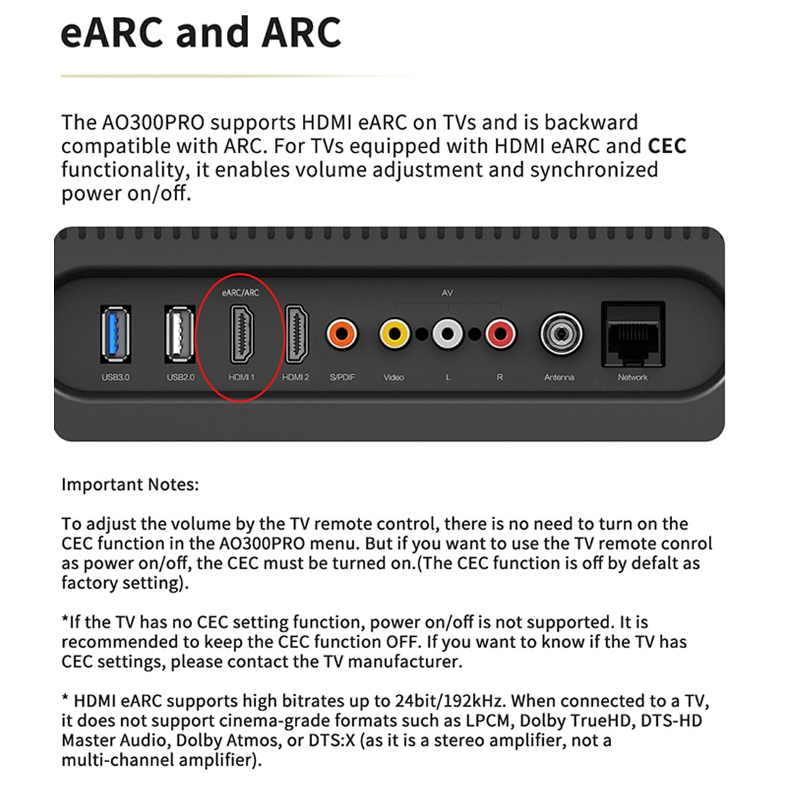 SMSL AO300Pro Power Amplifier DAC Headphone Amp 2.1CH 165Wx2 with MA5332MS IC MQA MQA-CD DAC CS43131 IC 4.4mm/6.35mm 768K/32Bit XMOS XU316 USB/BT5.3/Coax/Opt/RCA/HDMI(eARC) Input Amps(Black)