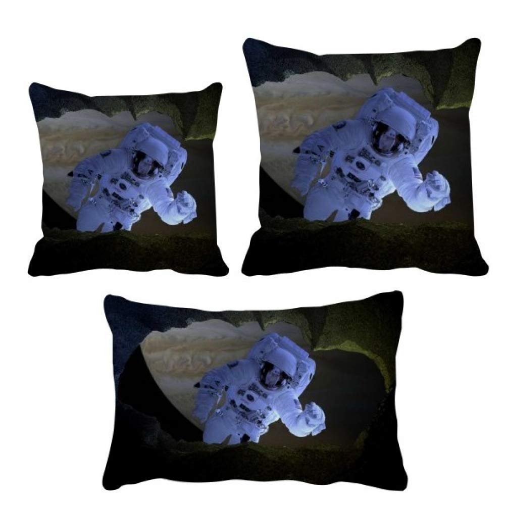 Housse de coussin astronaute galaxy pour canapé salon
