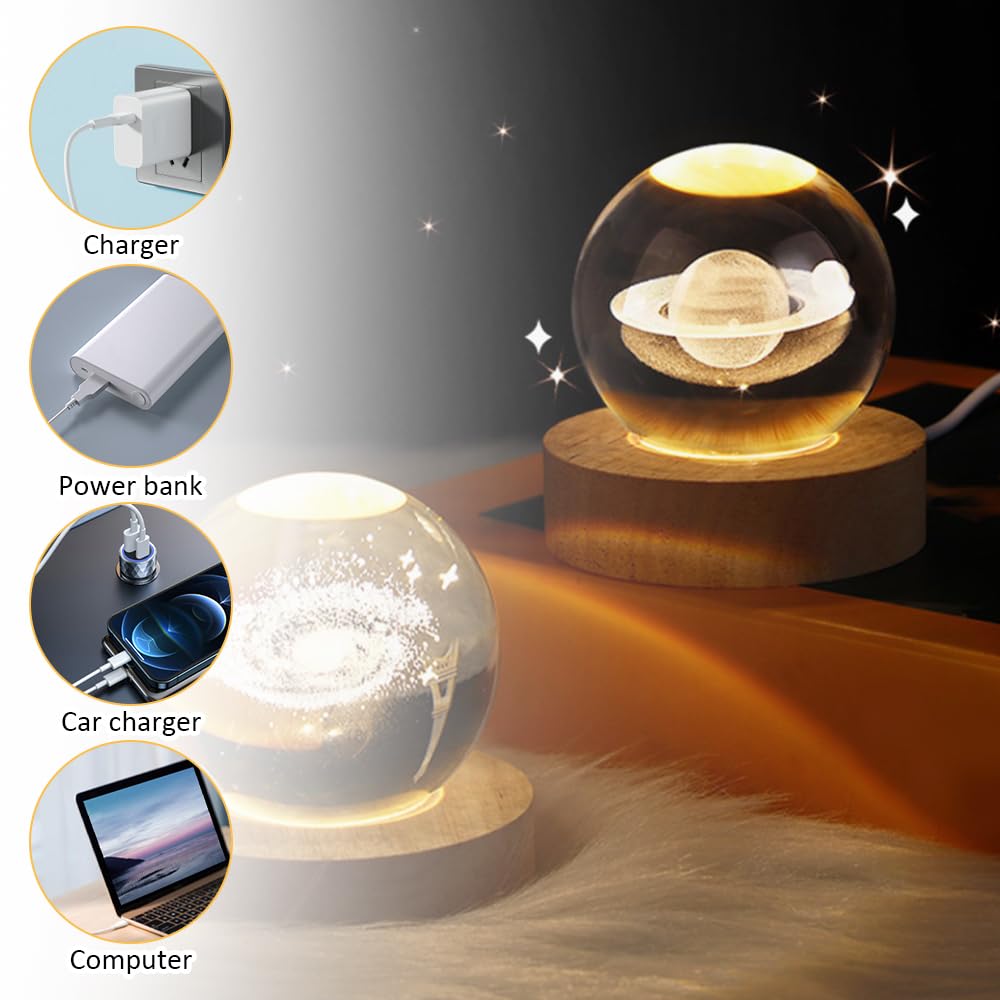 Aicharynic Lot De 4 Socles Lumineux LED En Bois - Base D'affichage LED DIY - Plaque En Bois Pour