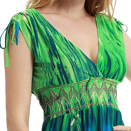 Merciy Maxi abito estivo da spiaggia senza maniche...