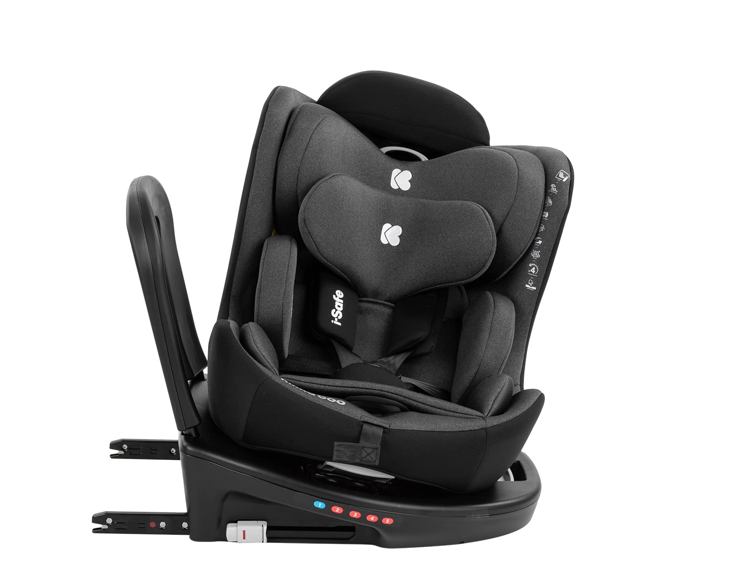i-Safe i-SIZЕ Autositz, 40-150 cm, Dunkelgrau