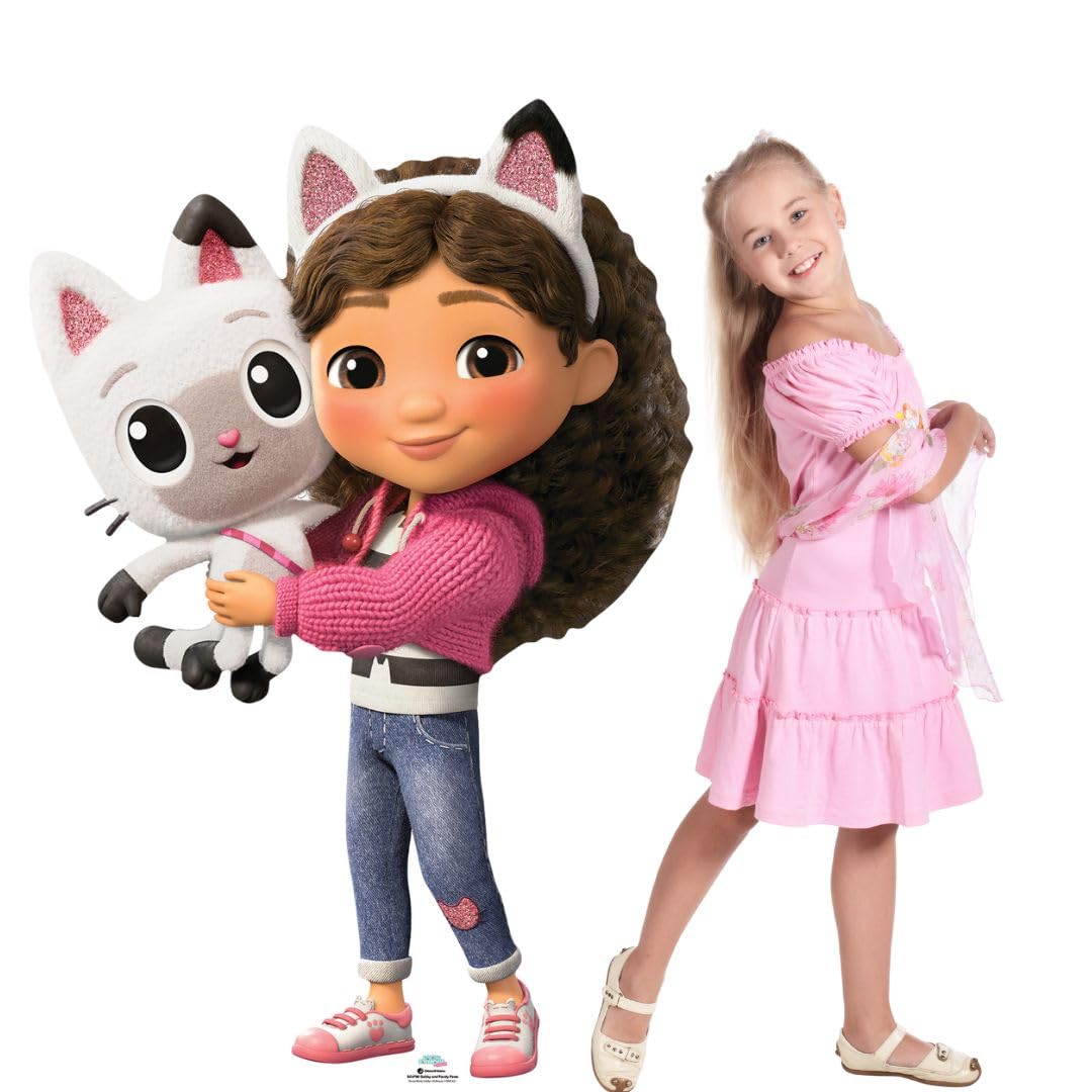 Star Cutouts SC4790 - Sagoma in cartone di Gabby and Pandy Paws from Gabby's Dollhouse Movie, altezza 136 cm