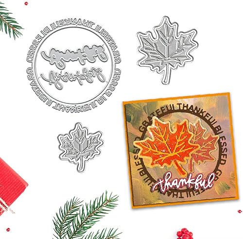 Miniatura 4 de Troqueles de metal para otoño y Acción de Gracias para hacer tarjetas, hojas de arce de otoño, para hacer tarjetas, hojas de arce de otoño,