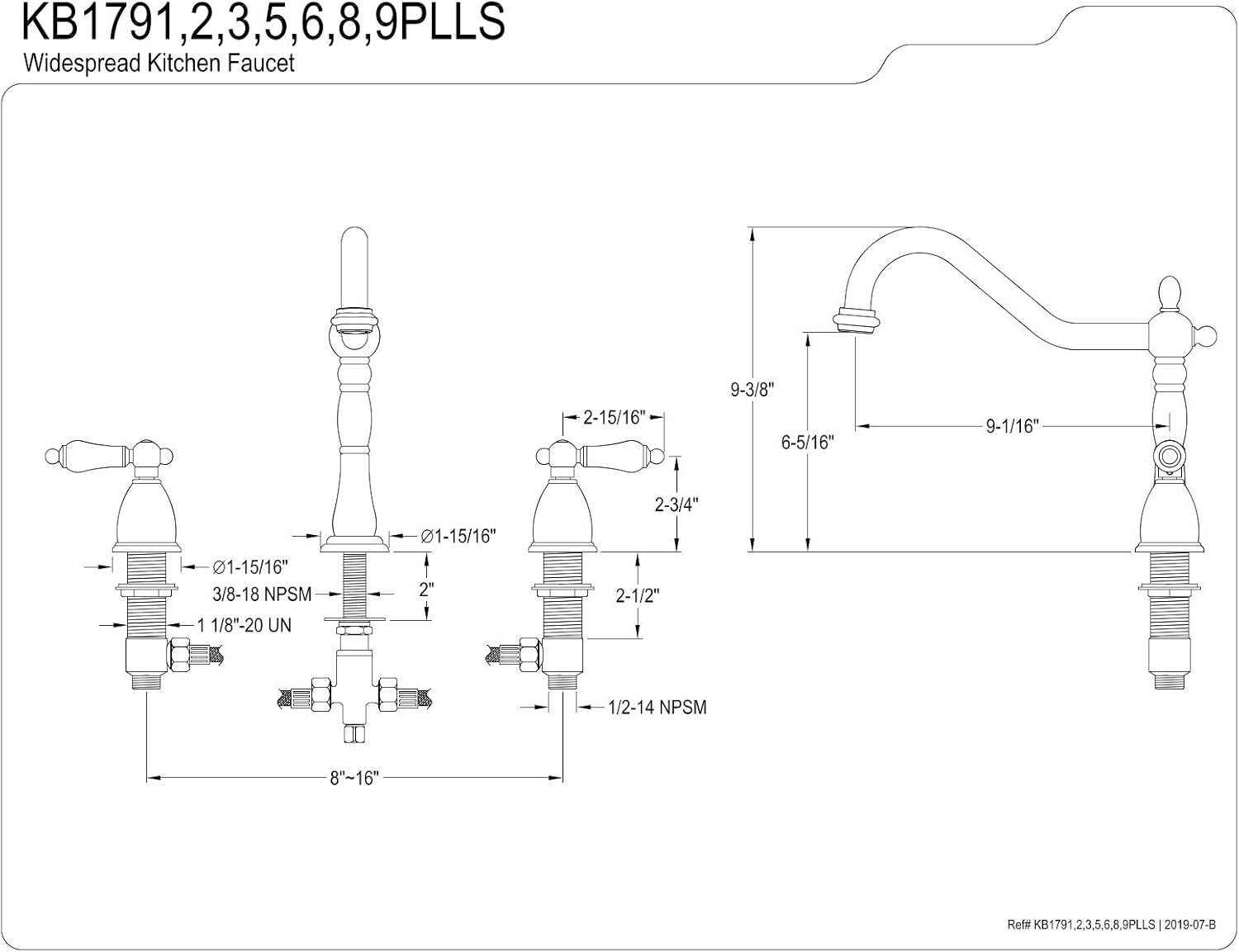 Flash Deals - 70% OFF Kingston Brass KB1798PLLS Heritage 8-Inch Centerset Kitchen Faucet, Brushed Nickel Flash Deals - 60% OFF Kingston Brass KB1798PLLS Heritage 8-Inch Centerset Kitchen Faucet, Brushed Nickel