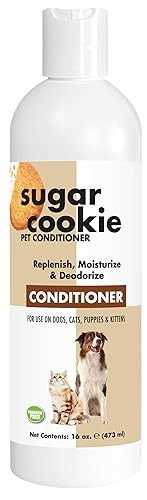 Showseason Acondicionador de galletas de azúcar para mascotas, 16 onzas, eliminador de olores de larga duración, sin parabenos, biodegradable y no