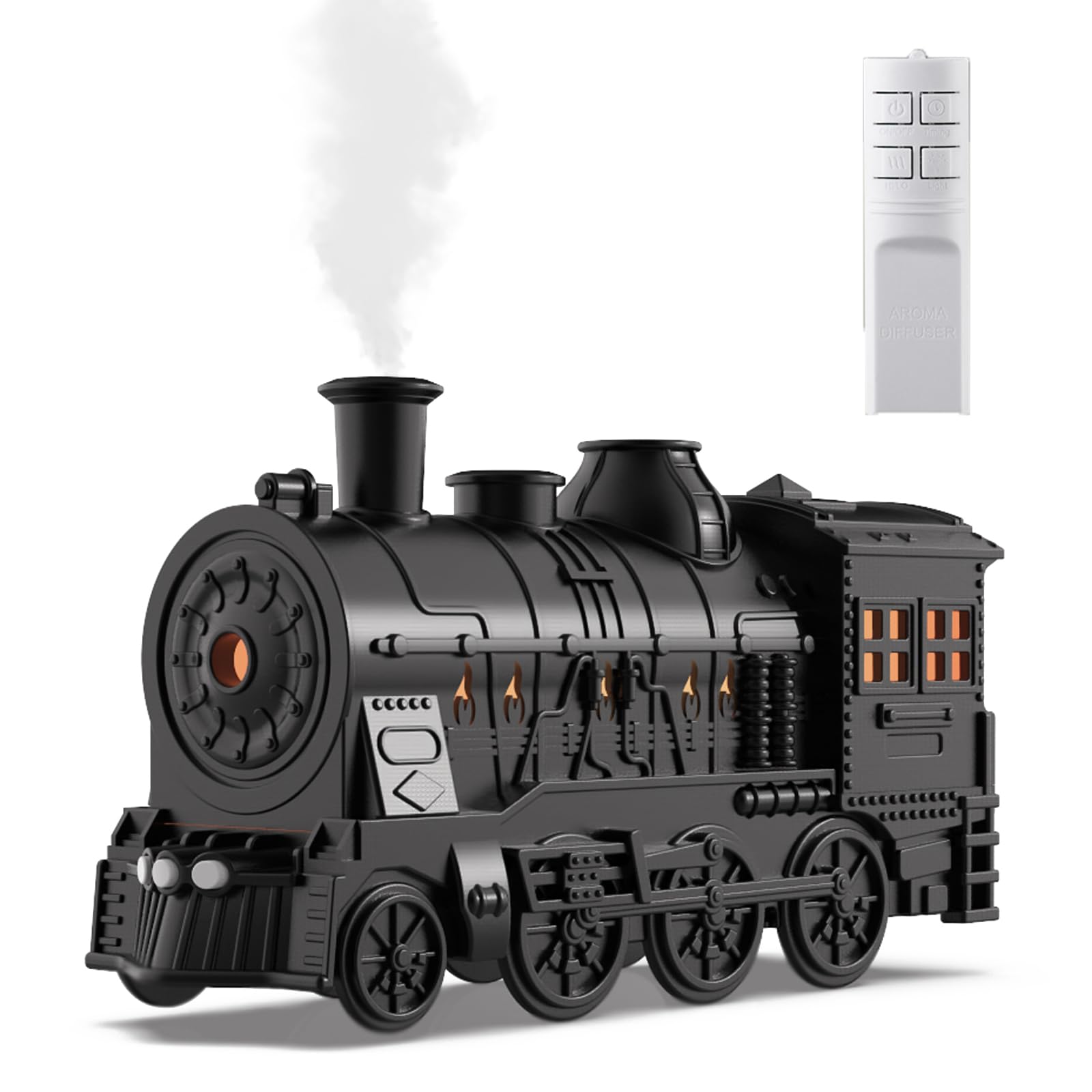 Diffusore di oli essenziali Retro Train Air da 300 ml - Nebbia fredda con 2 modalità di illuminazione Diffusore di oli essenziali Retro Train Air da 300 ml - Nebbia fredda con 2 modalità di illuminazione