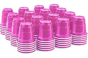 100ct 2oz. Mini Pink Shot Cups, Disposable Party Shot Glasses