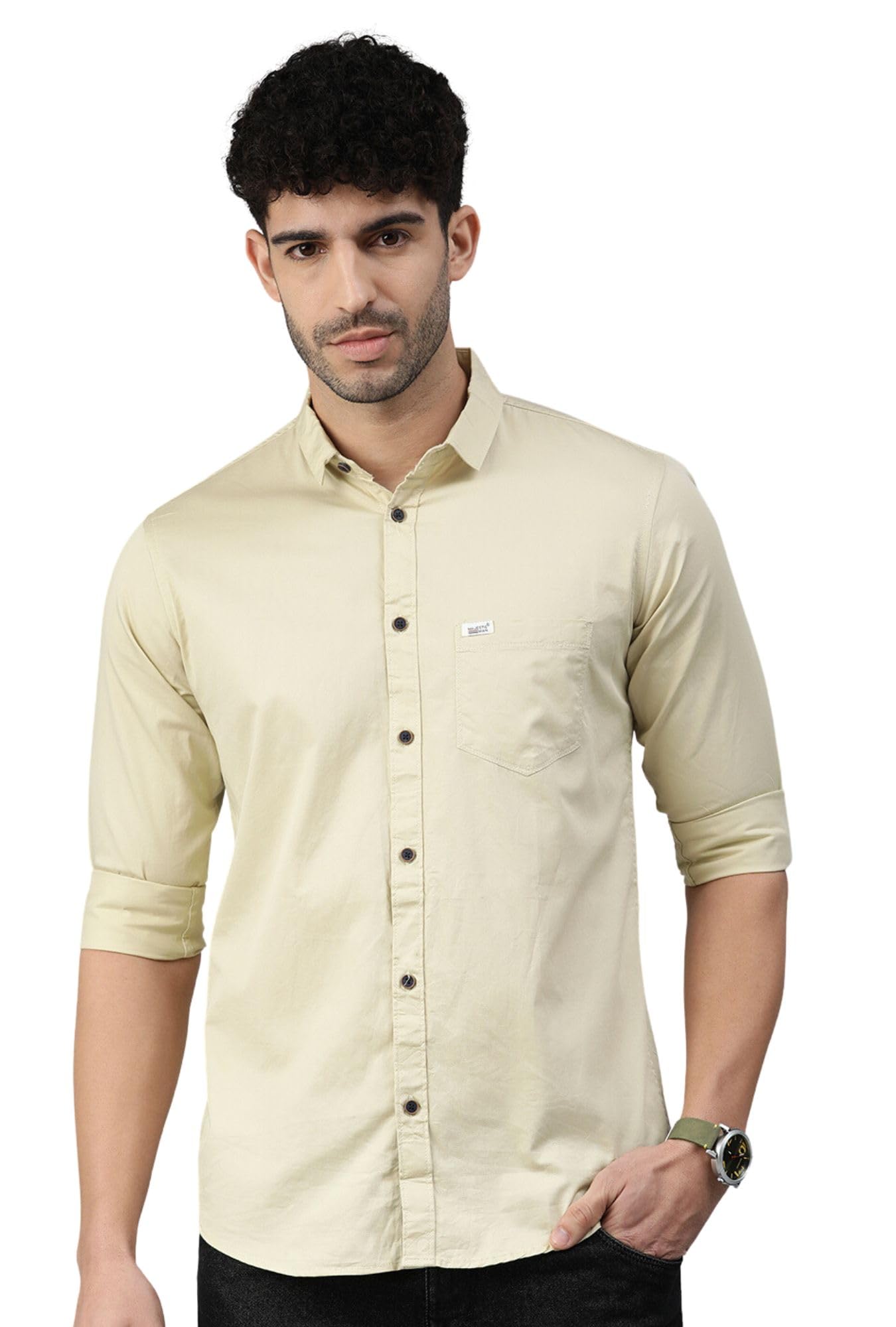 Majestic ManMen Classic Slim Fit Pure Cotton Casual Shirt