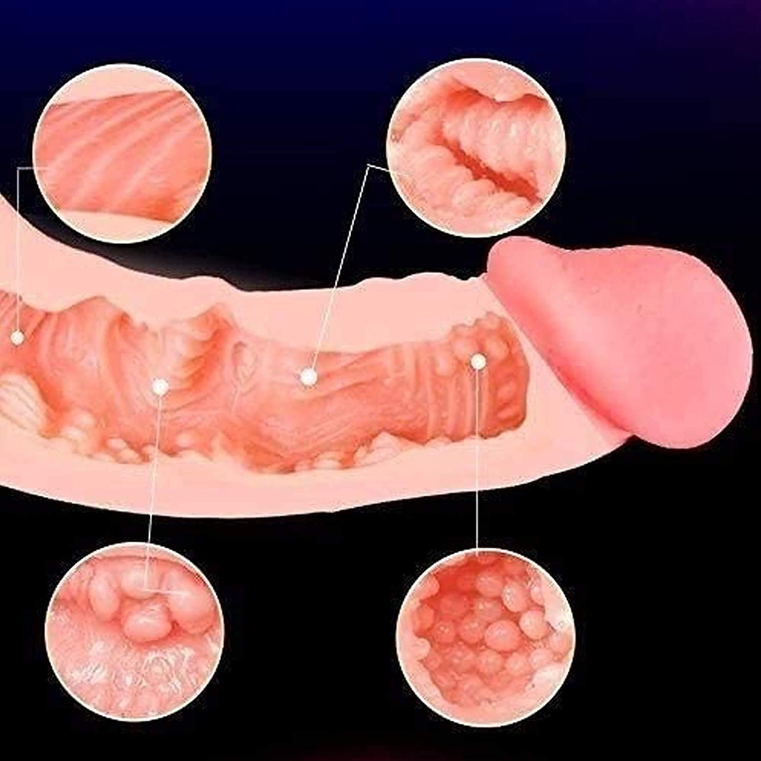 2 in 1 Dildo realistico Manicotto del pene Masturbazione Dildo anale in silicone Dong reale Figa tascabile Masturbazione anale Giocattolo del sesso per uomini Donne Coppie