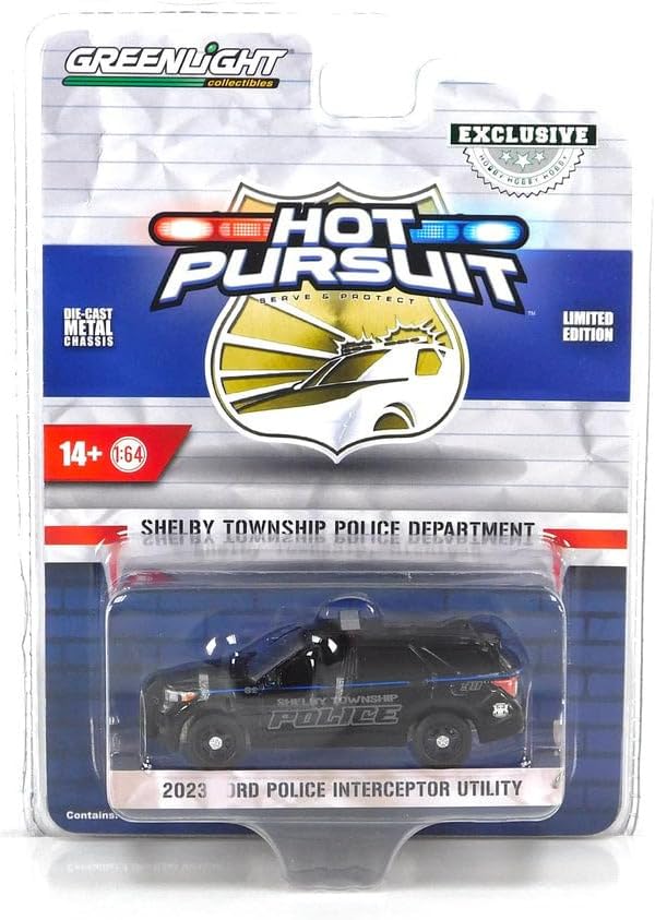 Greenlight 1/64 2020 NYPD Ford Police Interceptor Utility Con Foglio Adesivo Squadra 42776 - Foto 10