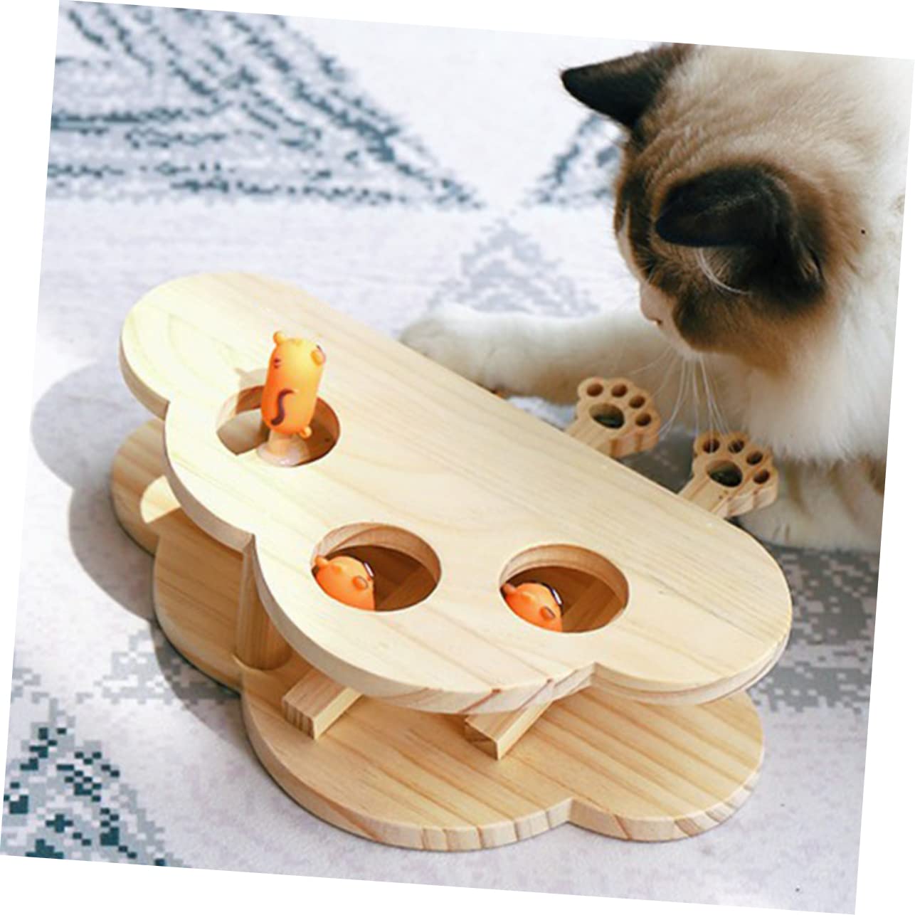 Toddmomy Jouet Souris pour Chat Et Griffoir Éducatif Jouet Interactif pour Animal De Compagnie Motif