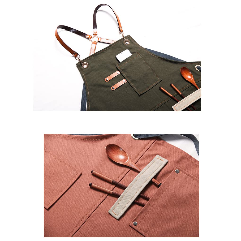Delantal de trabajo para carpintería, carpintero, artesano, bricolaje, lona, taller, babero, bolsillos, al aire libre, barbacoa, cocina, delantales, baberos, ropa, negro
