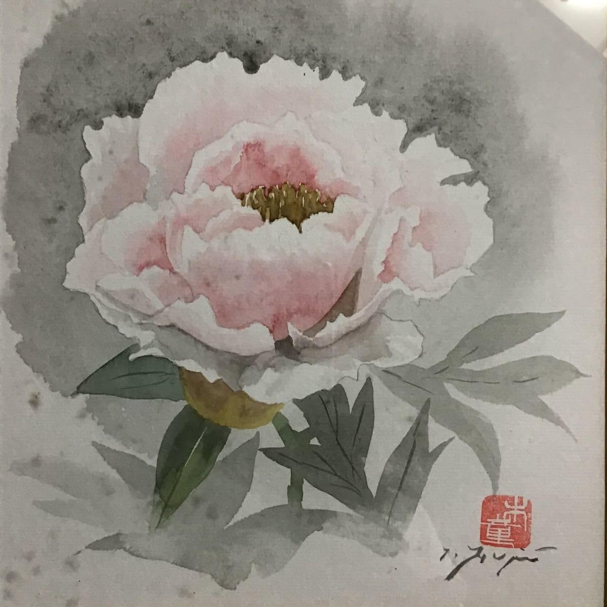美品】藤井 勉 画伯の水彩画(和洋室可能) 美品】藤井 勉 画伯の水彩画