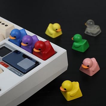 Lovely Duck Key Cap for Switch - Cartoon Resin Mechanical Gaming Keyboard Personalized Key Cap - Yellow