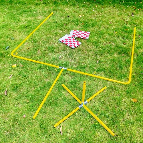 image for Desyeryamimi Football Field Goal Post - 8.6 ft x 6 ft Steel Tube Frame