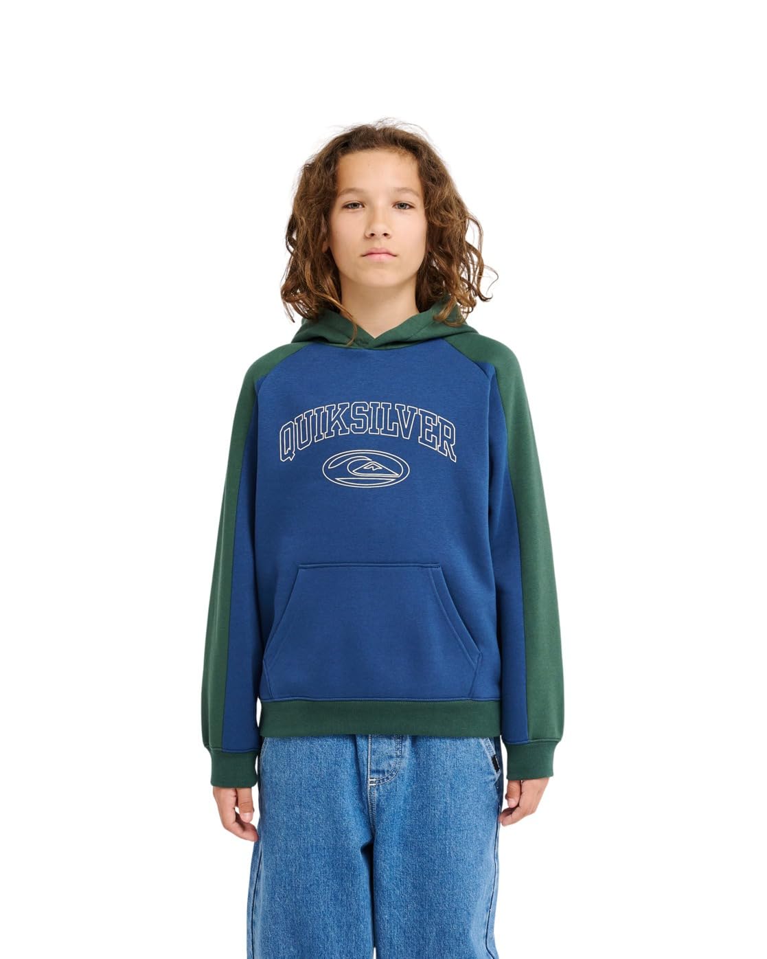 Sweat capuche Quiksilver bleu garçon 8-16 ans