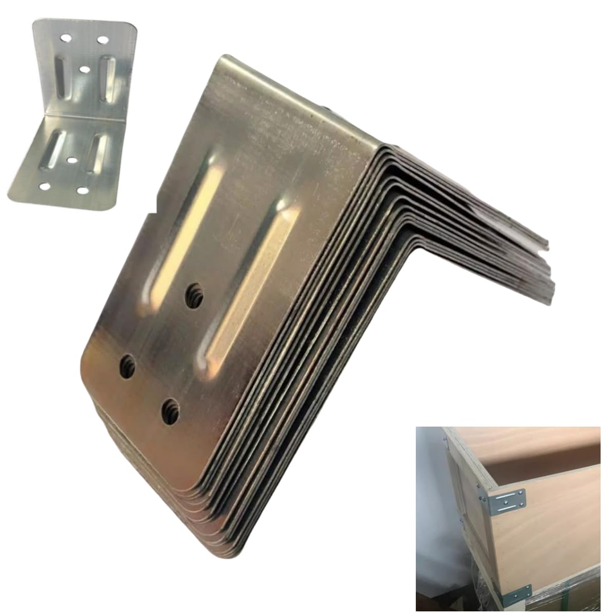 Lot de 32 protections d'angle à 6 trous pour sécuriser vos rangements