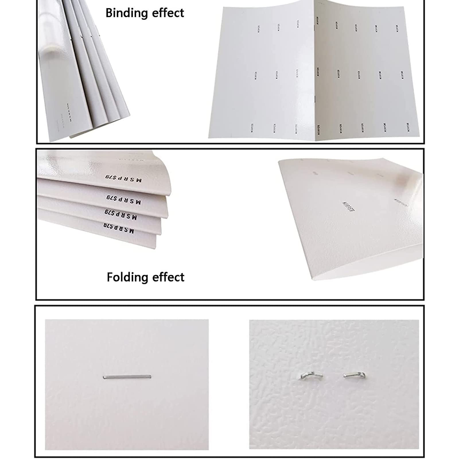 Elektrischer Buchhefter und Knitterfalzer, Multi-Positions-Sattelstichbindung für A3-Papier, Flat-Clinch-Technologie, unterstützt verschiedene Bindungen und Falten