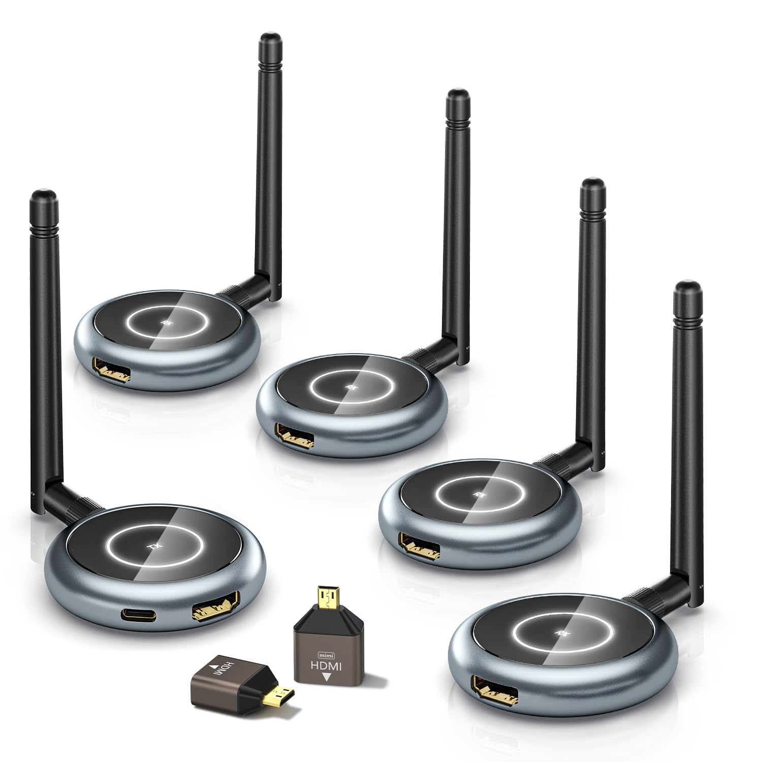 Amazon.co.jp: AIMIBO ワイヤレスHDMI 送受信機セット1TX+4RX : 家電