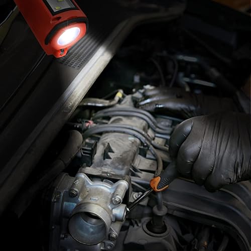 Miniatura 7 de DNA MOTORING TOOLS-00176 Linterna ligera de trabajo inalámbrica de 12 V con gancho para colgar e imanes para exteriores, camping, reparación de