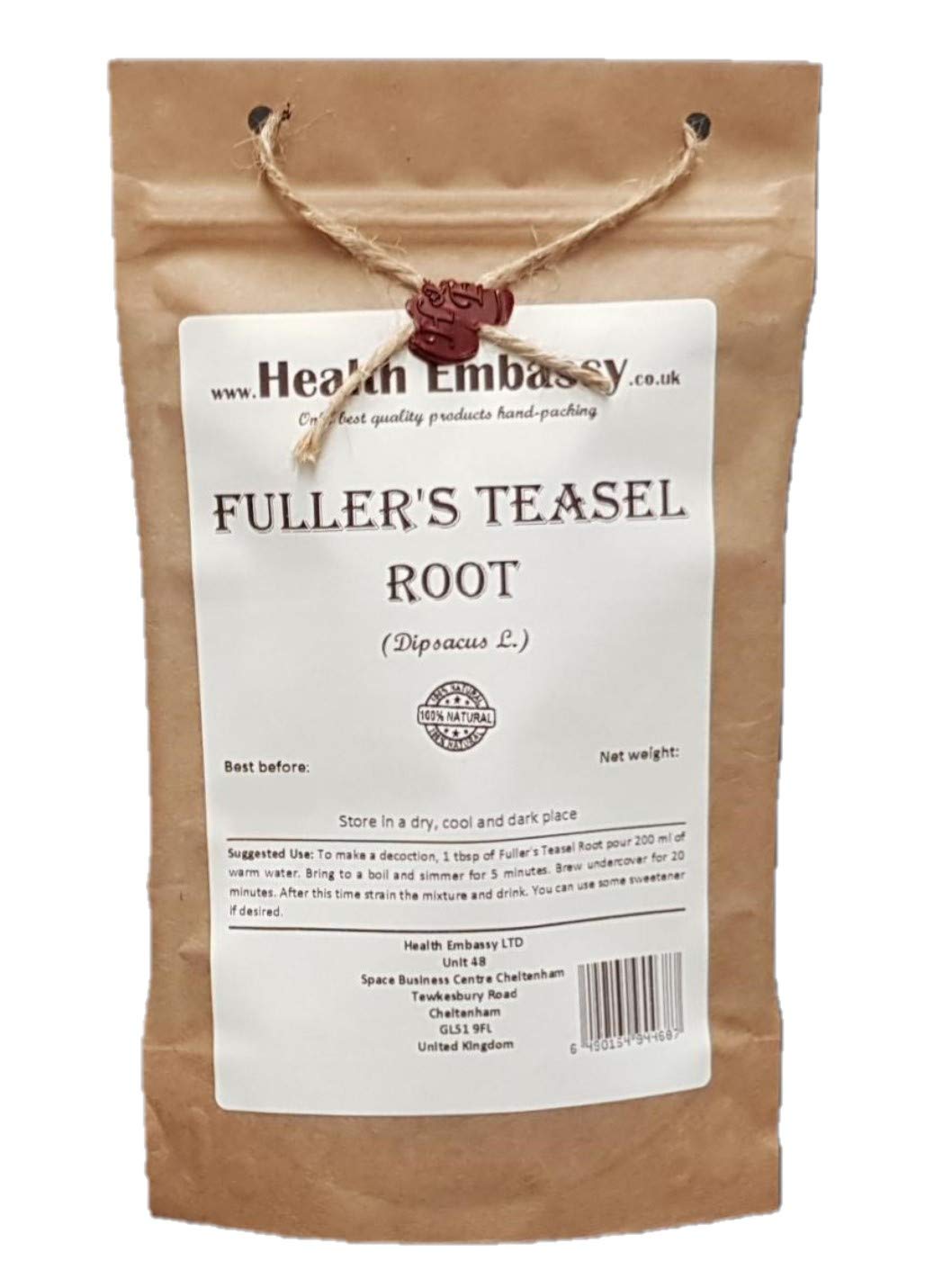 Health Embassy Fuller's Teasel Root | Dipsacus L | Herbal Tea (50g)