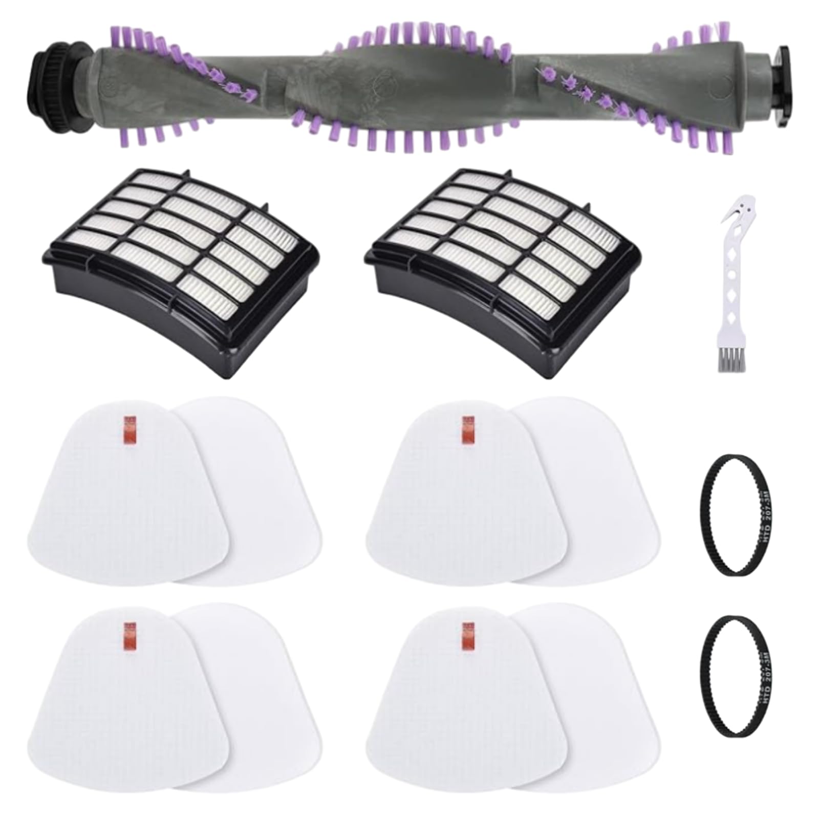 10 Pack Accessories Kit for Shark Navigator Lift Away NV352 NV356E S2 NV360 NV350 NV351 NV355 NV356 NV357 NV358 Vacuum Cleaners Brush Roll Filters Replacement Parts